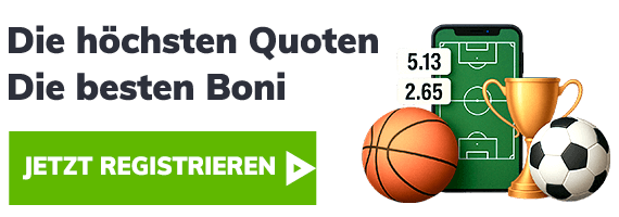 Sportwetten Übersicht mit Quoten Anzeige und Registrierung
